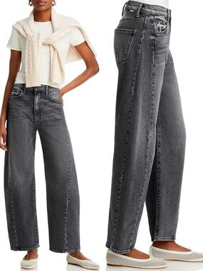 MOTHER SUPERIOR Jeans Half Pipe Flood Outta Sight Black Size 31